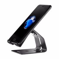EasyAcc Tablet Stand Adjustable, Phone Stand Compatible with Phone 11 Pro Xs Max, Galaxy S20 S10 S9, Aluminum Tablet Holder Like IPad Mini, Tablets (4-10"), Nintendo Switch, Kindle, E-Reader-Silver
