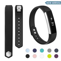 POY Compatible Bands Replacement for Fitbit Alta Bands, Adjustable Wristband Sport Bands for Fitbit Alta/Fitbit Alta HR (Black, Small)