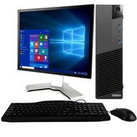 Lenovo ThinkCentre M83 High Performance Desktop Computer, Intel G3420 3.2GHz, 4GB DDR3 RAM, 320GB HDD, WIFI Adapter, Keyboard & Mouse, 19in Monitor, Windows 10 Home 64 Bit (Renewed)