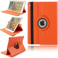 TechCode 2nd Generation iPad Pro 12.9 Inch 2017 Cover Case, 360 Degrees Rotating Magnetic PU Leather with Stand Smart Case Cover for Apple iPad Pro 12.9 Inch 2017 Tablet Book Case(Orange)