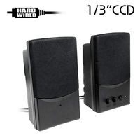 CCD-460W Color CCD Hard Wired Spy Camera Hidden in PC Speaker with 940nM Filter