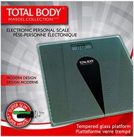 Electronic Personal Scale with Glass Platform Black Frame
