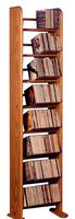 The Wood Shed Solid Oak CD Rack, Clear
