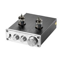 Nobsound Mini 6J1 Vacuum Tube Preamplifier Hi-Fi Stereo PreAmp Treble & Bass & Volume Control (Silver)
