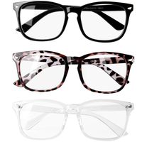 Hicdaw 3Sets Blue Light Blocking Glasses Anti Blue Ray Eyeglasses for Women Men with Gift Box Screwdrivers Glasses