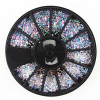 Nail Art,Putars Portable 3D Fashion Nail Art Rhinestones Glitters Acrylic Tips Decoration Manicure Wheel