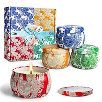 YINUO LIGHT Scented Candles Gift Set, 100% Soy Wax Portable Travel Tin Candles