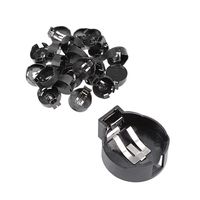 uxcell 20 Pcs CR2477 BS-2477 2 Terminals Horizontal Coin Button Battery Holder Black Container Case