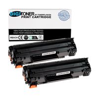 TonerPlusUSA Compatible Toner Cartridge Replacement for HP CE285A ( Black , 2-Pack )