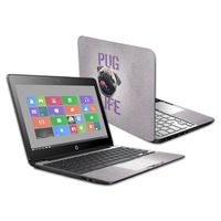 MightySkins Skin Compatible with HP Chromebook 11 G5 11.6" - Pug Life | Protective, Durable, and Unique Vinyl Decal wrap Cover | Easy to Apply, Remove, and Change Styles | Made in The USA