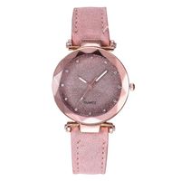 AMOUSTORE Women's Watches Rhinestone Quartz Watch PU Leather Strap Wristwatch (Pink)