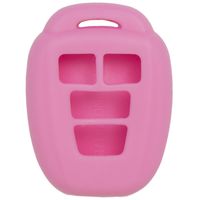 Keyless2Go New Silicone Cover Protective Case for Remote Keys with FCC HYQ12BDM HYQ12BEL - Pink