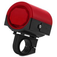 Ultra-loud MTB Road Bicycle Bike Bell Horn Electronic Cycle Cycling Alarm 360 Degree Rotation Cycling Hooter Siren (Red)