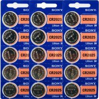 3 X CR2025 Battery Lithium Coin Batteries (Pack of 15) by Sony