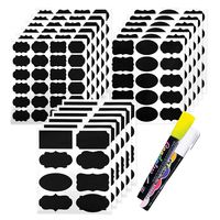 Chalkboard Labels 173 Pack, Pantry and Storage Stickers for Jars: Mason, Spice, Glass, Cups, Containers, Canisters, Small, Medium, and Large Decorative Reusable Blackboard Vinyl Set w/ 2 Markers