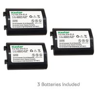 Kastar Battery (3-Pack) for Nikon EN-EL4, EN-EL4A, ENEL4, ENEL4A and Nikon D2Z, D2H, D2Hs, D2X, D2Xs, D3, D3S, D3X, F6 Camera, Nikon MB-D10, D300, D300S, D700, MB-40 Grip