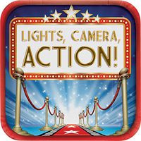 Hollywood Lights Paper Plates, 24 ct