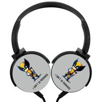 Hidui Heavy Bass Headphone Cute Hero Surround Sound High Fidelity Stereo Rotation Axis Design Portable Wired Headset for Adult's Or Child's