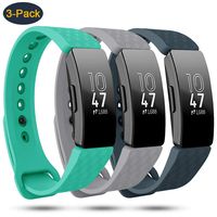 findway Compatible with Fitbit Inspire HR Bands/Fitbit Inspire Band, Adjustable Soft Silicone Inspire Straps for Women Men Sports Replacement Accessories Bands for Inspire/Inspire HR Fitness Tracker
