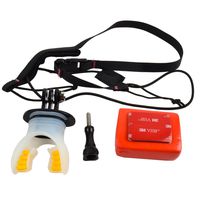 Surfing Diving Underwater Silicone Mouth Bite Mount Camera Mount Set with Buoyancy Block and Neck Lanyard for Gopro Hero 5 Session/Hero 4/3+ 3/2/1 Sj4000 Sj5000 Sj6000 Sj7000 Action Camera