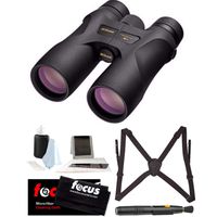 Nikon 16003 PROSTAFF 7S 10x42 Binocular (Black) Accessory Bundle