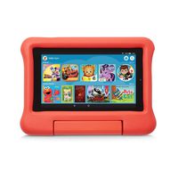 Kid-Proof Case for Fire 7 Tablet (Compatible with 9th Generation Tablet, 2019 Release), Red