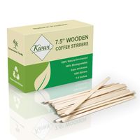 Coffee Stirrers Sticks, Natural Birch Wood 1000 Count, 7.5", BPA Free Eco-Friendly Beverage Stirrers (7.5Inches/ 1000PC)