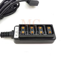 MCCAMSTORE Universal D-tap Splitter D-tap Male to 4x D-tap Female 10A MAX P-Tap Hub for Photography Power 4.9ft