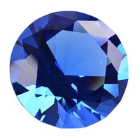 LONGWIN 50mm (2") Crystal Faceted Diamond Paperweight Wedding Favor Home Decor (Blue)