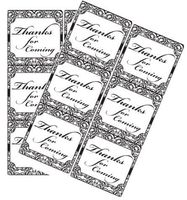 120ct Elegant Thank You for Coming Stickers