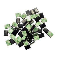 40pcs Small Adhesive Cable Clips Adjustable Wire Cords Clips Clamps Cable Management Ties Holder Organizer for Car Office Home Desk