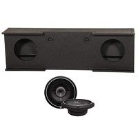 (2) ROCKFORD FOSGATE P3SD2-12 12" 1600W Subwoofers + GMC Chevy Crew Cab Sub Box