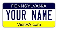 BleuReign Personalize Your Own Pennsylvania State Bicycle Bike Stroller Children's Toy Car 3"x6" License Plate Tag