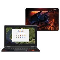 MightySkins Skin Compatible with Dell Chromebook 11" 3180 - Fire Dragon | Protective, Durable, and Unique Vinyl Decal wrap Cover | Easy to Apply, Remove, and Change Styles | Made in The USA
