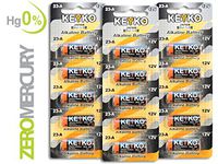 A23 Battery 12V Alkaline 55 mAh - 15-Pcs Pack - for Garage Doors Opener, Ceiling Fans & Wireless Doorbells Remotes Type: 12 Volt MN21 23GA 21/23 GP23AE A23G A23S - 2 Years Warrantee - Genuine KEYKO