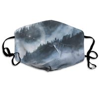 Mouth Mask Wolves Snow Fashion Earloop Face Mask For Kids Teens Men Women Winter Summer
