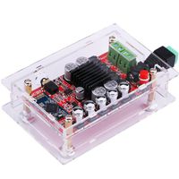 Yeeco Bluetooth Amplifier Board Dual Channel 50W+50W DC 8-20V Bluetooth 3.5MM Receiver Audio Amplifier Board 4.0 12V 15V Digital Power Audio Stereo AMP Module Audio Input with Protective Shell