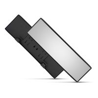 Dependable Direct Universal 12 Inch Interior Clip On Panoramic Rearview Mirror - Clear Tint - Wide Angle - for use in Car, SUV, Truck