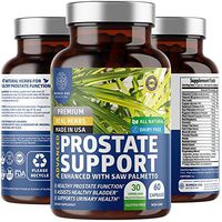 N1N Premium Prostate Supplement for Men [33 Potent Herbs + Saw Palmetto] Naturally Reduces Frequent Urination, Improves Prostate Health, Promotes Sleep and DHT Blocker to Prevent Hair Loss, 60 Caps