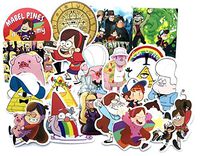 Cartoon Stickers (25pcs) Gravity Falls Theme PVC Waterproof Stickers Decorate Laptop, Notebooks, Car, Bicycle, Skateboards, Luggage