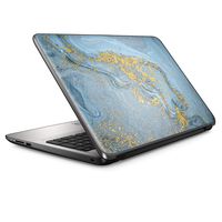 15 15.6 inch Laptop Notebook Skin Vinyl Sticker Cover Decal Fits 13.3" 14" 15.6" 16" HP Lenovo Apple Mac Dell Compaq Asus Acer/Teal Blue Gold White Marble Granite
