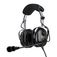 Faro G2 ANR (Active Noise Reduction) Premium Pilot Aviation Headset with Mp3 Input - Black