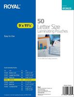 Royal 013623 Letter Size Laminating Pouches