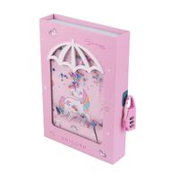 Unicorn Diary with Lock for Girls Unicorn Quicksand Glitter Liquid Floating Lockable Diary for Girls Lockable Notebook for Girls Unicorn Diary with Lock for Kids with Gift Box ( Random Cover Color )