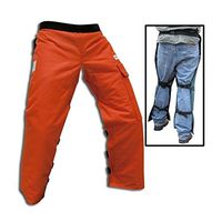 Forester Chainsaw Safety Chaps with Pocket, Apron Style (Short 35", Orange)