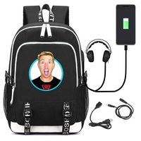 Chad Wild Clay Printed Backpack Travel Laptop Bag Share The Love With USB Charging Port