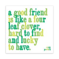 1 X A Good Friend Is Like A Four Leaf Clover Quotable Magnet