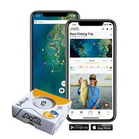 ANGLR Bullseye Fishing Tracker - Portable Bluetooth Smartphone GPS with Satellite Imagery and Logbook for Kayak, Bass, Saltwater, and Fly Fishing