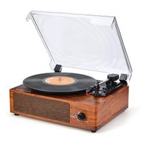 Turntable Vinyl Record Player Wireless Portable Vinyl Turntable Record Player with Speakers Vintage Record Player Wireless for Music Vinyl Player Entertainment Relaxing