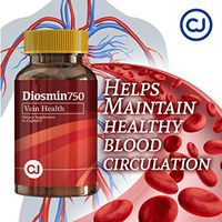 DIOSMIN 750mg Circulation and Vein Support ( 60 Capsules Bottle ) Pure Diosmin not Mixes. Helps Promote Lymphatic Drainage, Supports Veins, Capillaries and Circulation